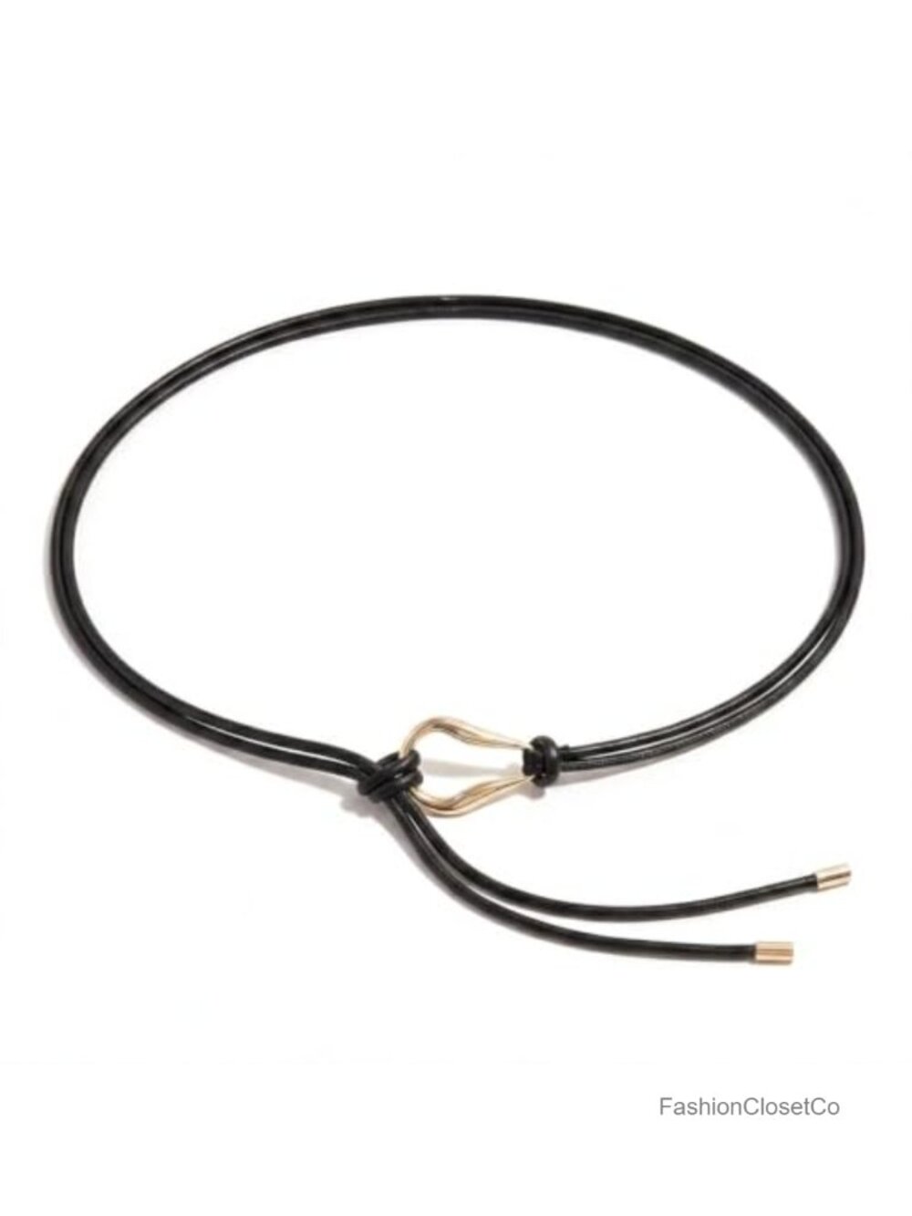 PU Leather Tie Belt Rope Wrap Adjustable Slim Fit Women's Waist Accessory